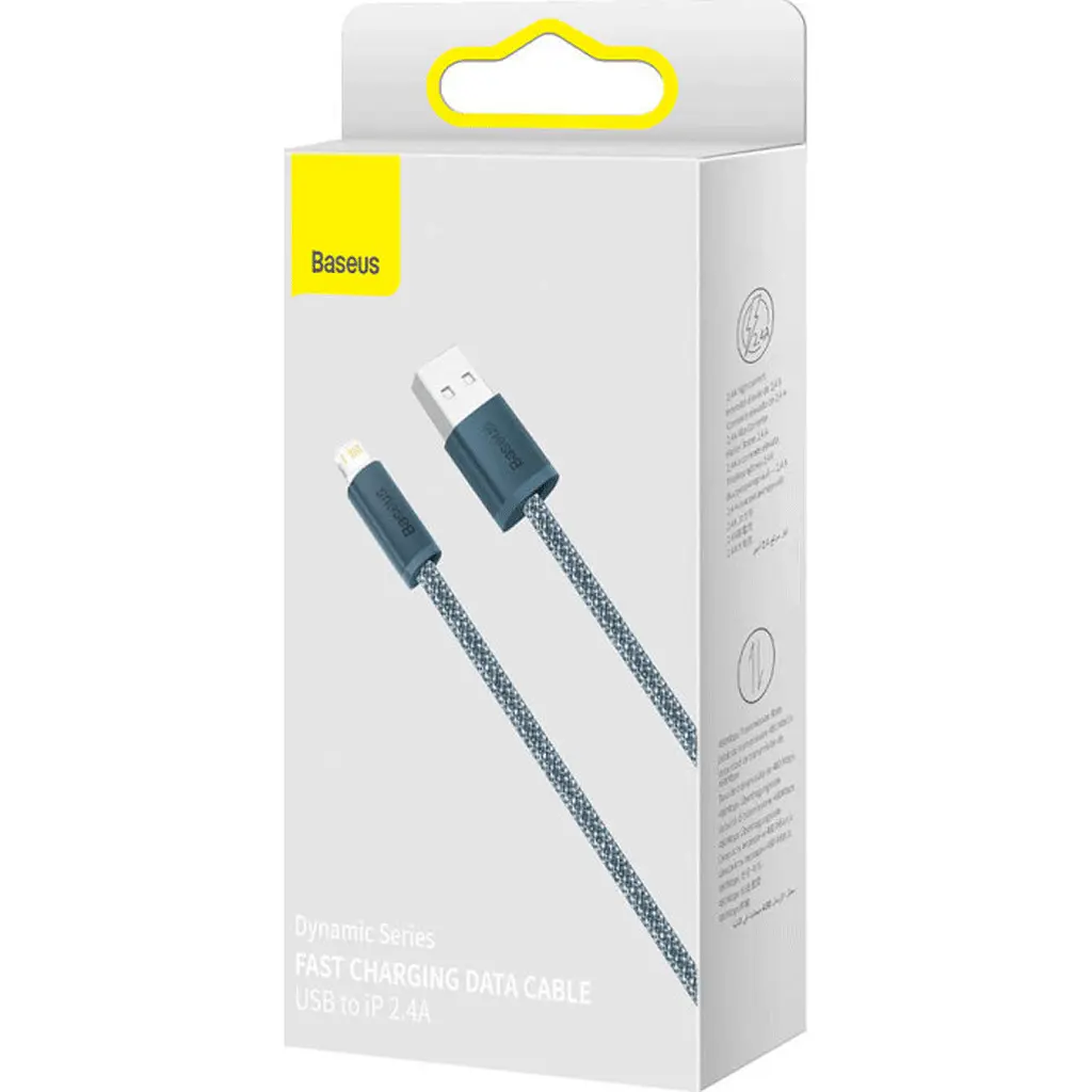 Кабель Baseus Dynamic Series USB to Lightning 1m Slate Gray (CALD000416) [92825] - фото 9