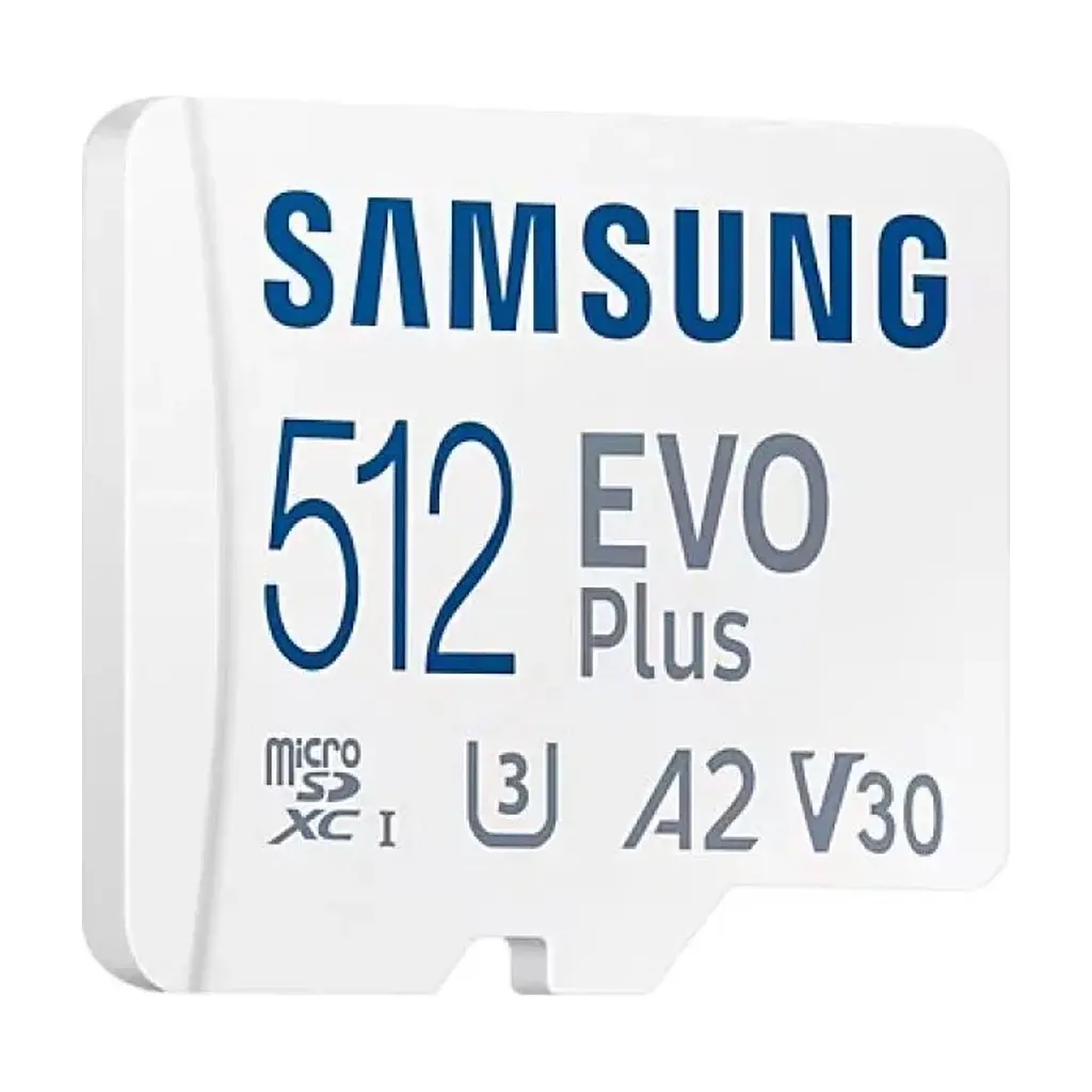 Карта пам'яті Samsung 512 GB microSDXC Class 10 UHS-I U3 V30 A2 EVO Plus+SD Adapte (MB-MC512SA/EU) - фото 3