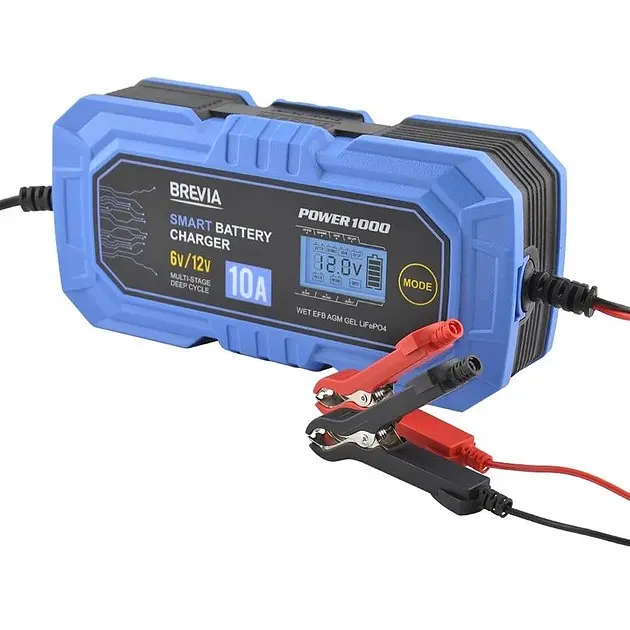 Зарядний пристрій 6 / 12 V 10 A для акумуляторів brevia Power1000 21000EP - фото 2