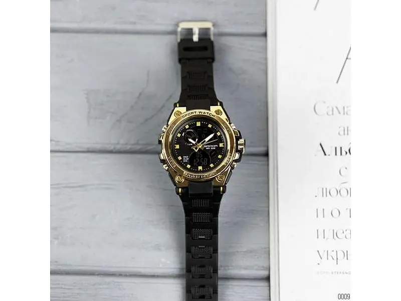 Наручные часы мужские 739 Black-Gold Sanda acs0030961 - фото 6