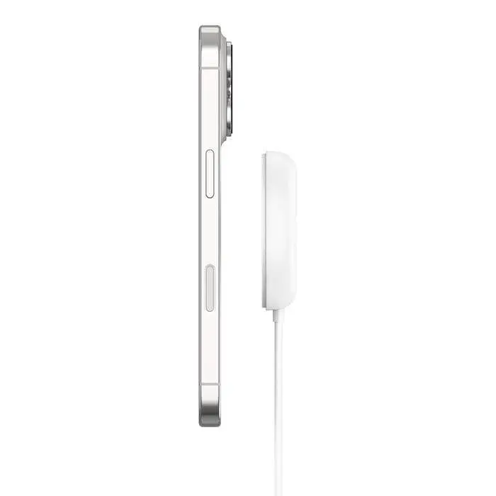 Зарядний пристрій Belkin UltraCharge Magnetic Kickstand 15Вт, білий (WIA011HQWH) - фото 4