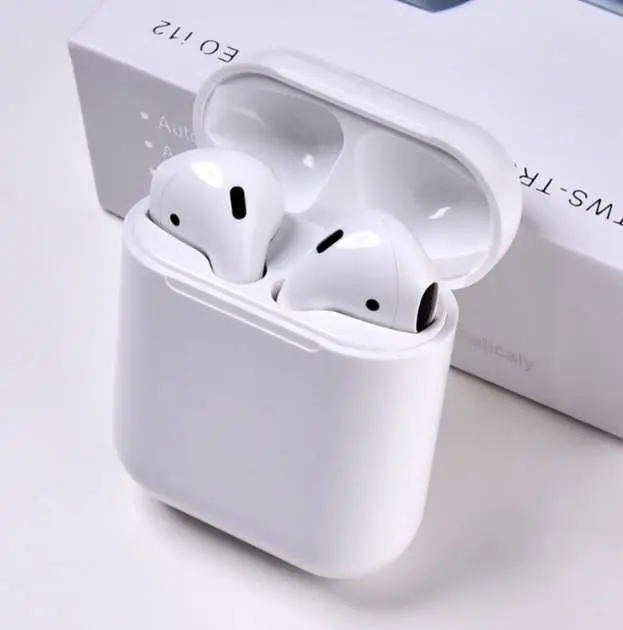 Бездротові Bluetooth навушники I12 TWS Stereo із зарядним боксом White (GFHBVV18FUH) - фото 2