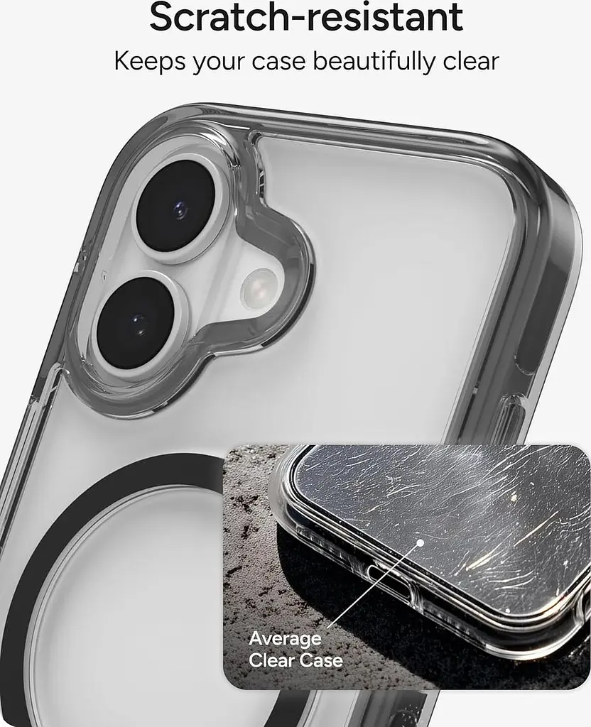 Чохол протиударний з підставкою ZAGG Gear4 Crystal Palace MagSafe для iPhone 16 Прозорий + Black - фото 10