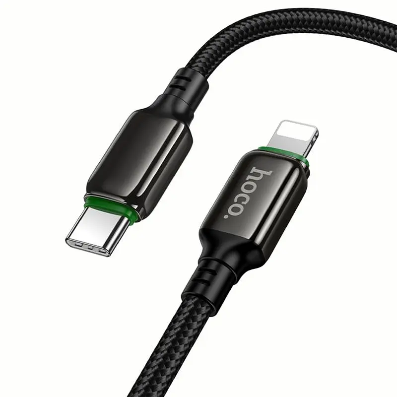 Дата кабель Hoco X127 Exceed Type-C to Lightning PD30W (1m) Black - фото 6