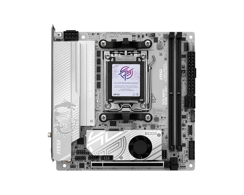 Материнская плата MPG B850I EDGE TI WIFI sAM5 B850 2xDDR5 M.2 HDMI WiFi BT mITX MSI teh0019099 - фото 2