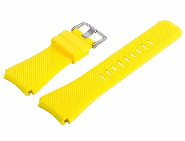 Силиконовый ремешок Primo для часов Samsung Galaxy Watch 46 мм SM-R800 Yellow - фото 4