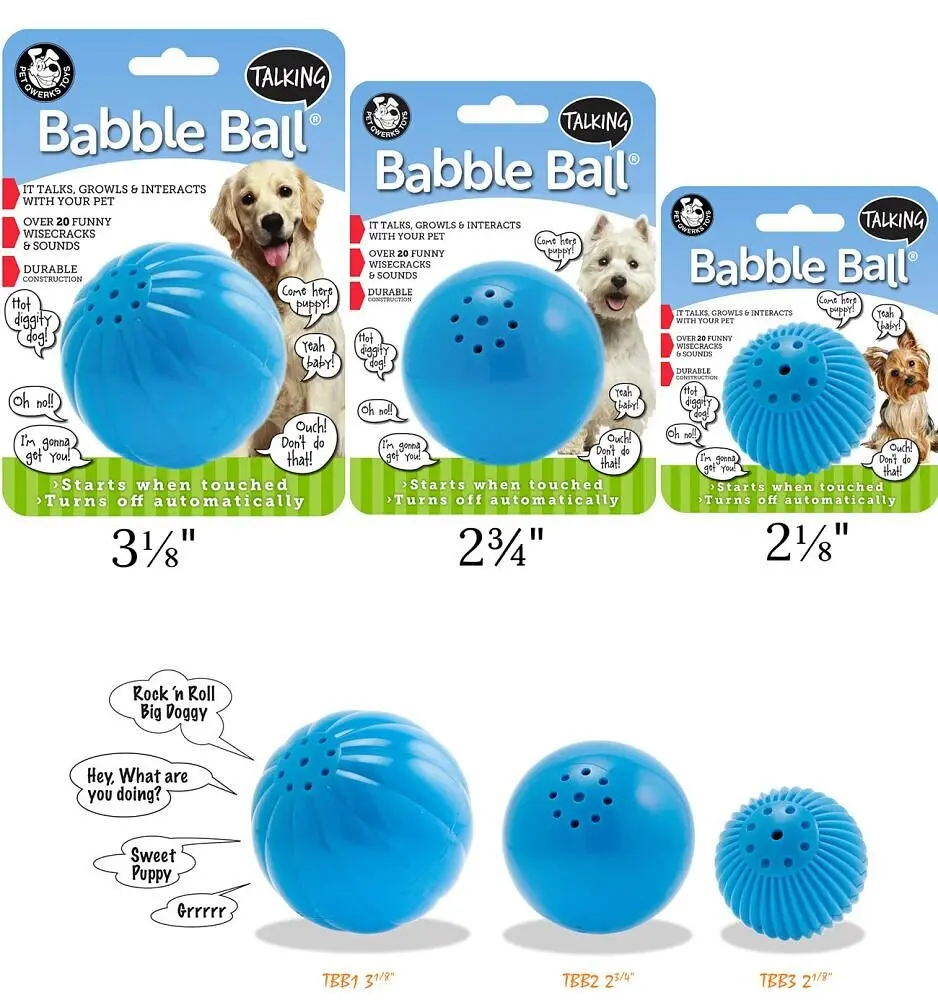 Інтерактивна іграшка-м'яч для собак Pet Qwerks Talking Babble Ball - фото 2
