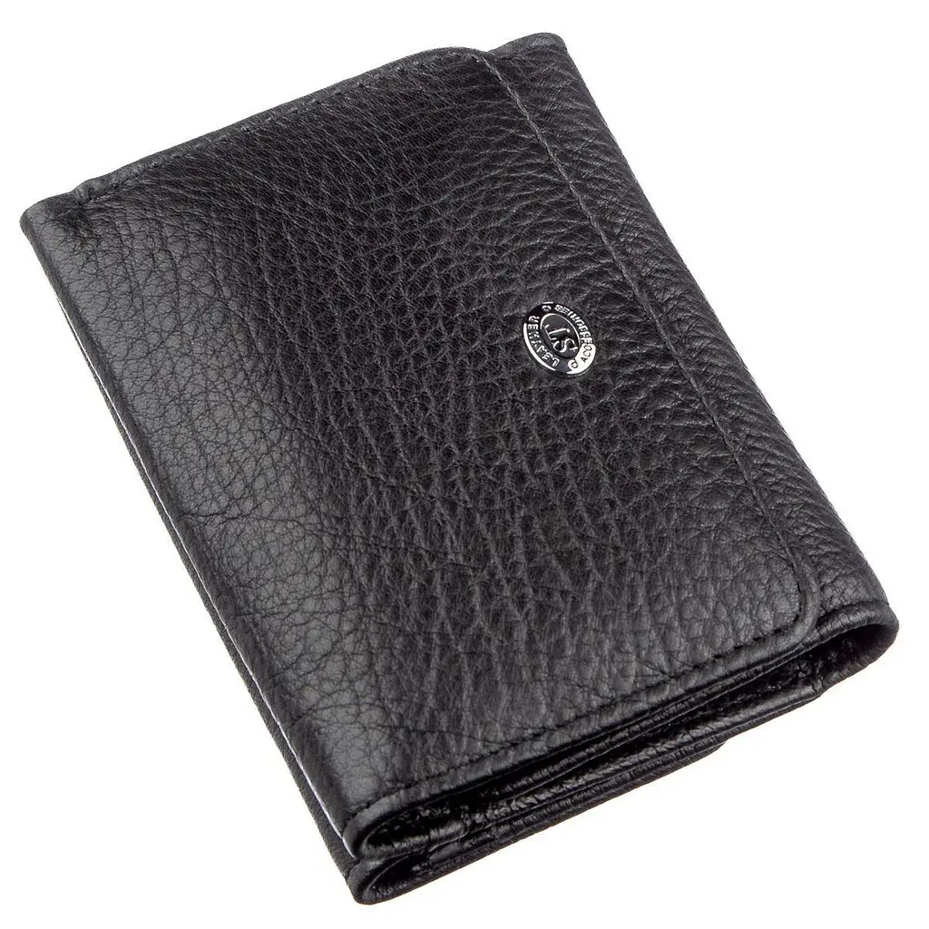 Гаманець для жінок зі шкіри ST Leather 18886 чорний - фото 8