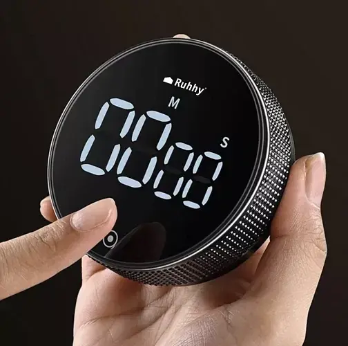 Електронний кухонний таймер Ruhhy 22052 на магніті з LED-дисплеєм - фото 6