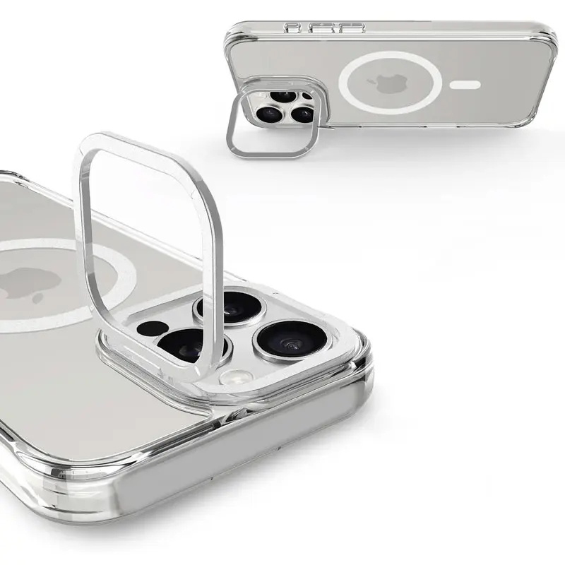 Чохол TPU Space Case Apex with MagSafe для Apple iPhone 16 Pro Max (6.9") Silver - фото 5