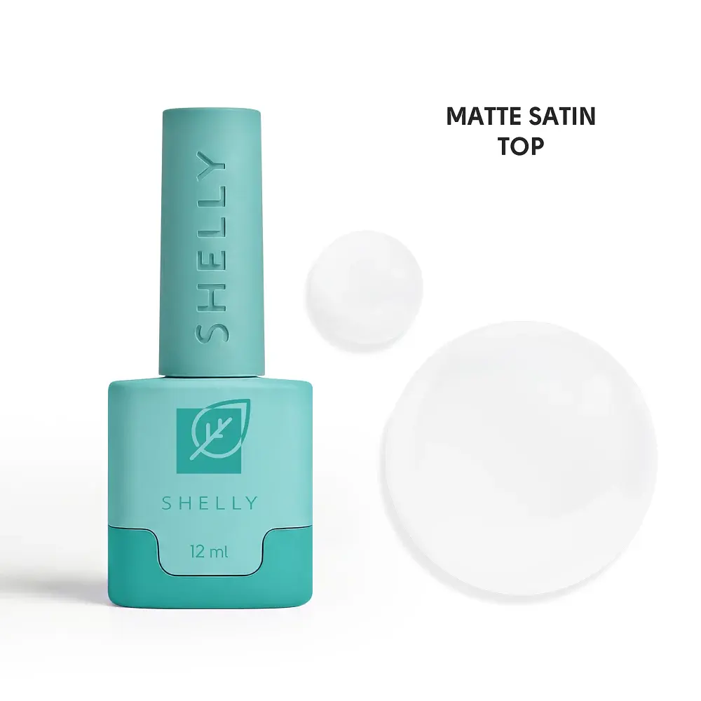 Матовий топ для гель-лаку Matte Satin Top Shelly 12 мл
