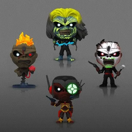 Набор фигурок Funko Pop 4PK Glow in the Dark Box Set Exclusive Iron Maiden Айрон Мейден 10 см 4PK E IM - фото 2