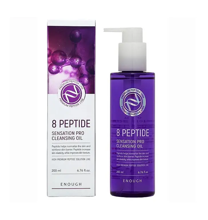 Гідрофільна олія з пептидами 8 Peptide Sensation Pro Cleansing Oil Enough 200 мл - фото 2
