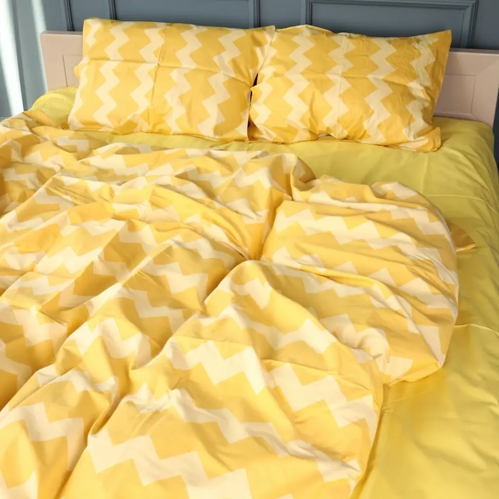 Простирадло MirSon Сатин 22-1406 Yellow Waves 160х110 см (2200010928778) - фото 4
