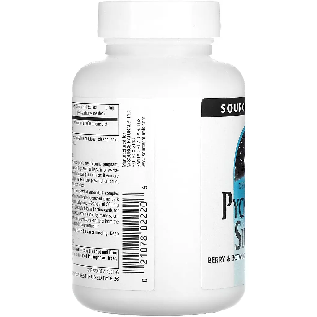 Пикногенол Source Naturals Pycnogenol Supreme 60 таблеток - фото 4