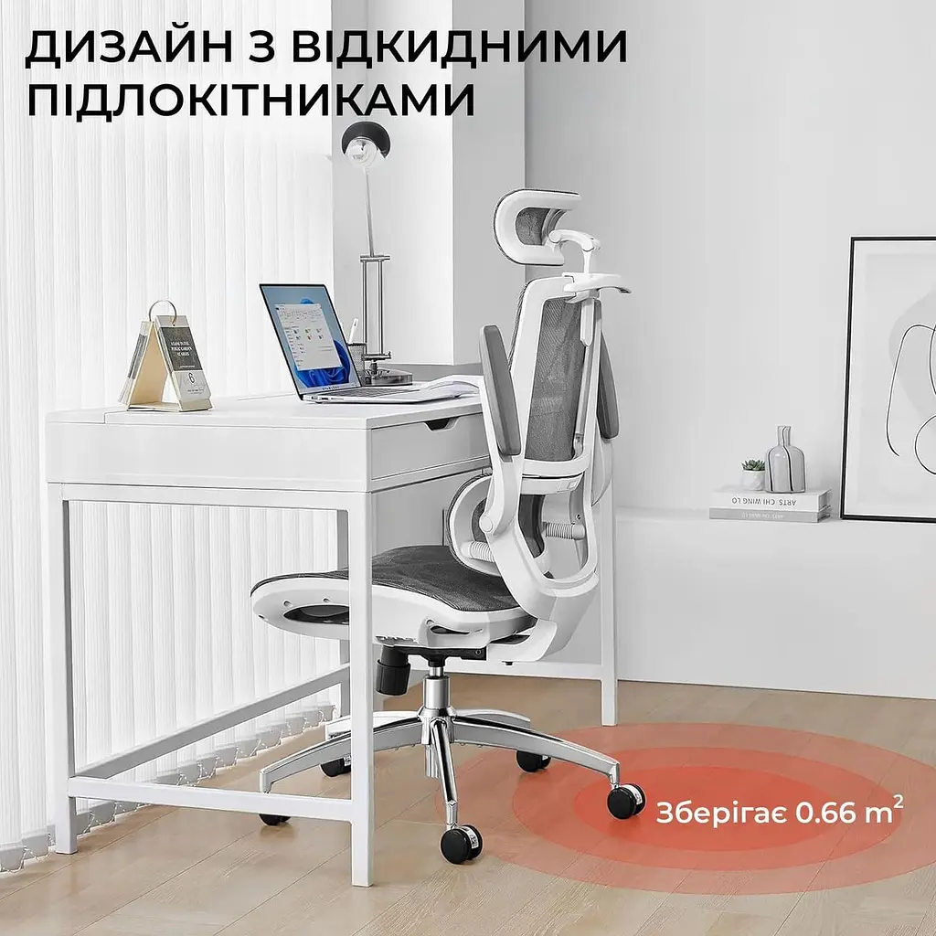 Офисное кресло Sihoo M59AS Mesh Gray (M59AS-M301) - фото 8