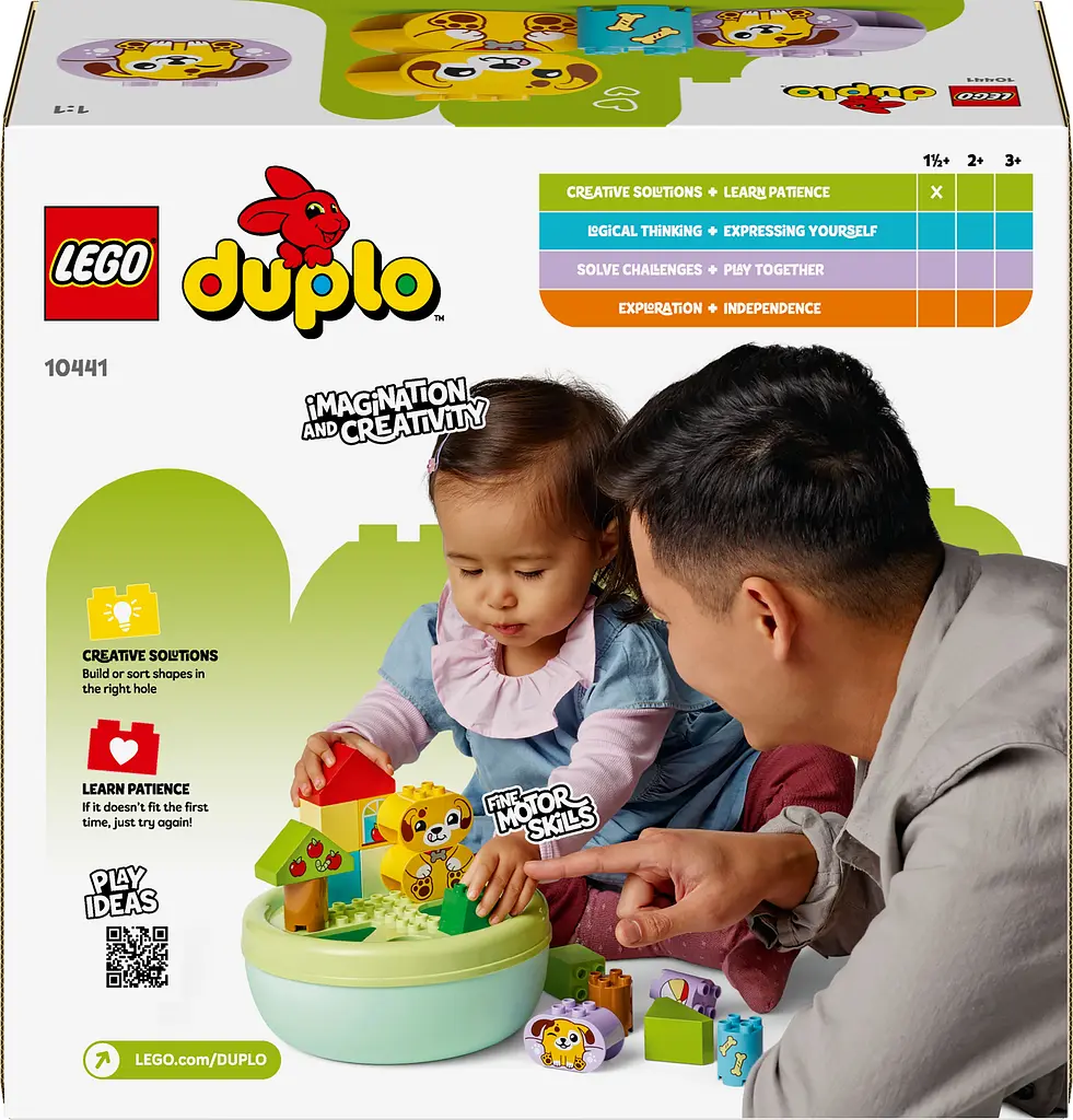 Конструктор LEGO DUPLO My First Сортувальник фігур: будинок для цуценят 17 деталей (10441) - фото 3