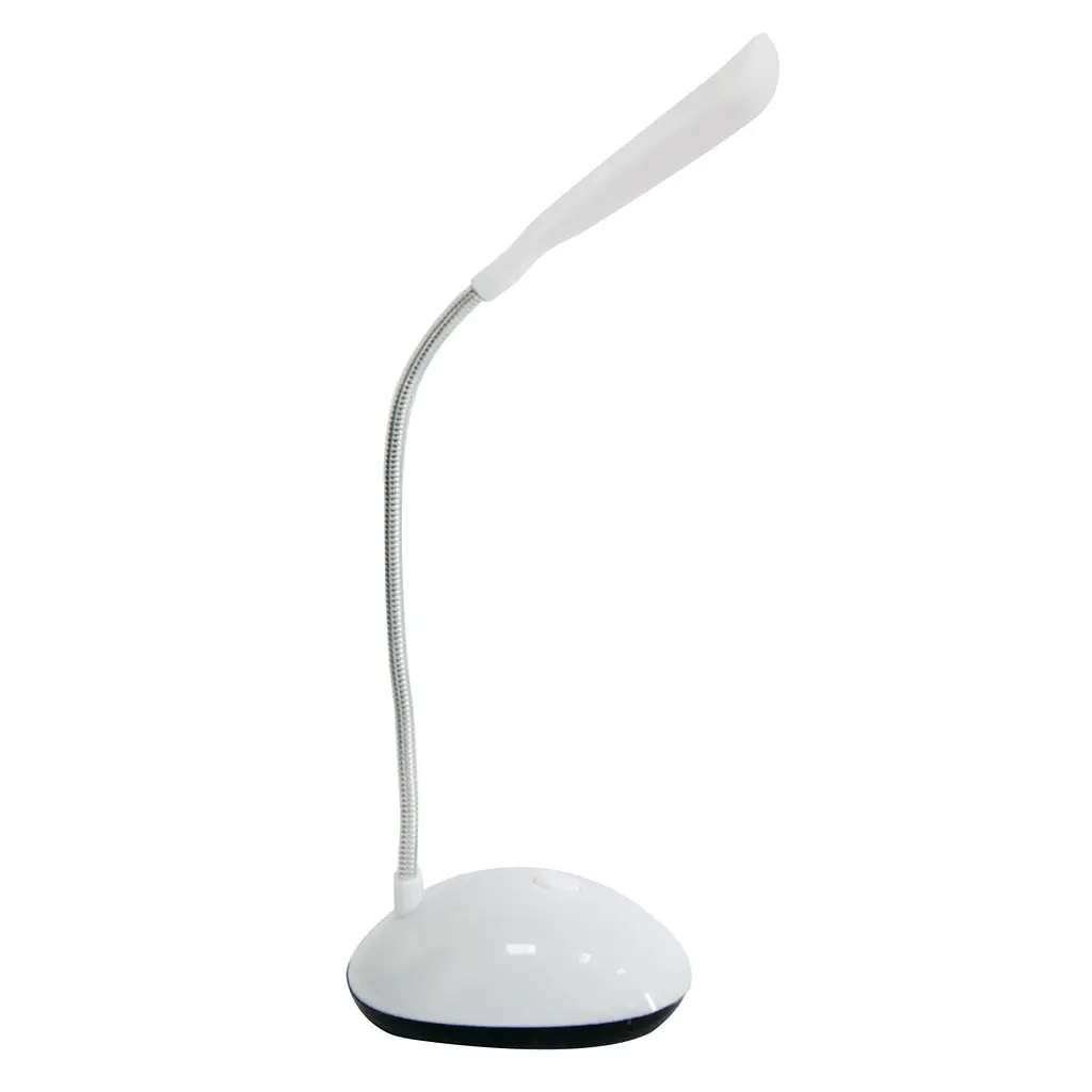 Настільна лампа LED DESK Light X-7188, біла, на батарейках 3×AAA, гнучка ніжка - фото 6