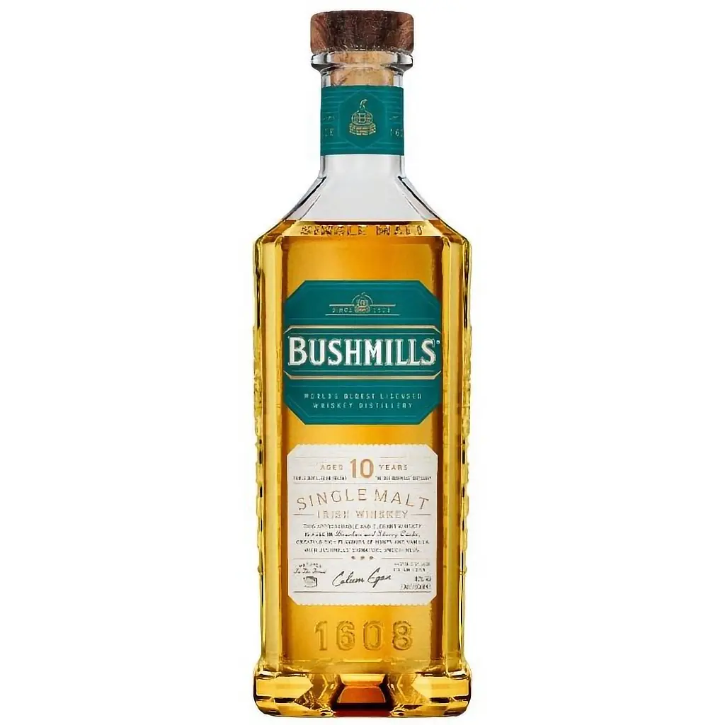 Уценка. Виски Bushmills Single Malt 10 лет выдержки 40% 0.7 л в тубусе - фото 2