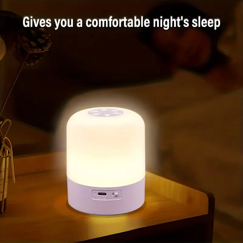 Led нічник лампа / Настільна USB лампа-нічник 360°/ Сенсорна / Акумуляторна / Декоративна / Purple - фото 5