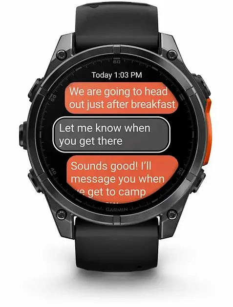 Смарт-часы Garmin Fenix 8 47mm AMOLED Slate Gray with Black Silicone Band (010-02904-00) - фото 4
