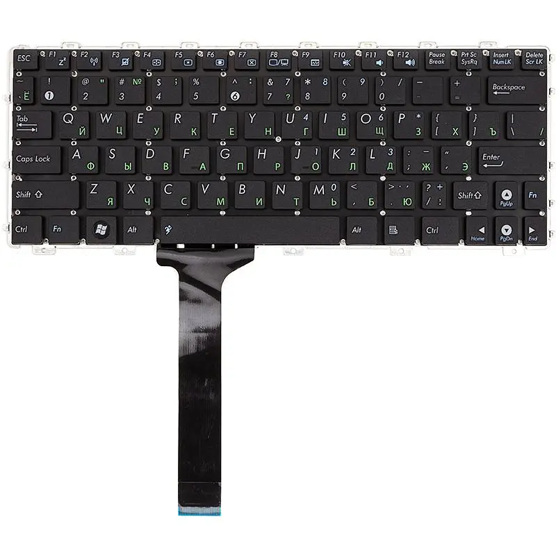 Клавiатура для ноутбука ASUS Eee PC 1015 чорна, без фрейму (KB311828)