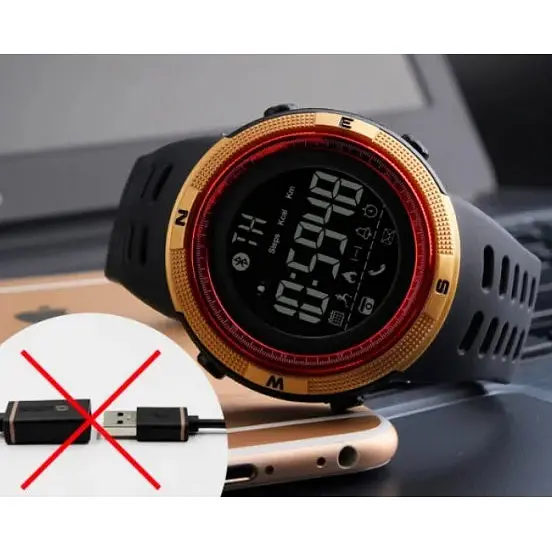 Розумний наручний годинник Skmei 1250 Smart Clever Чорний - фото 6