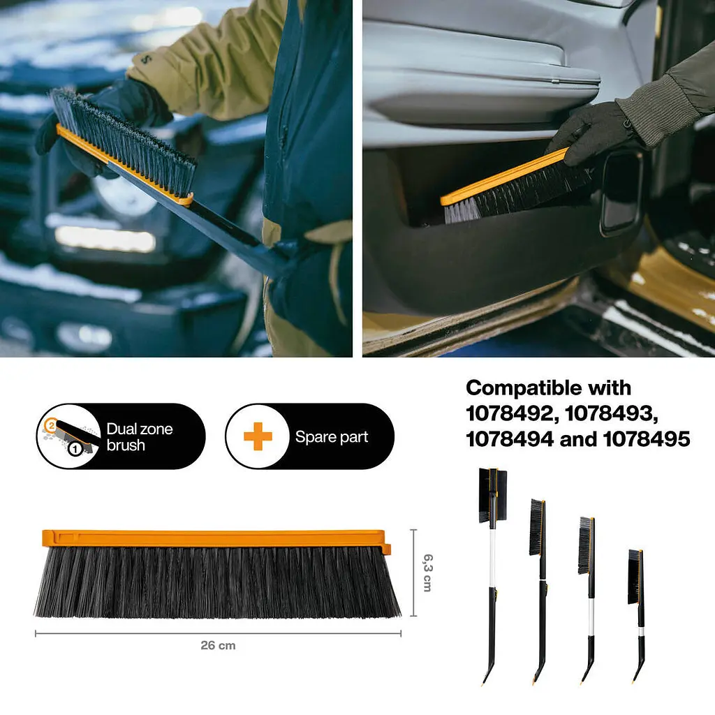 Запасна голова для автощіток Fiskars X-series™/Plus (1078498) - фото 2