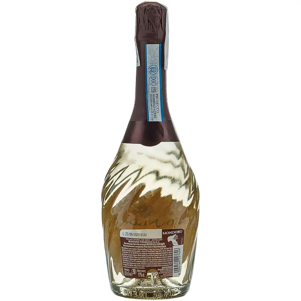 Упаковка ігристого вина Mondoro Prosecco DOC біле сухе 4.5 л (0.75 л х 6 шт.) - фото 3