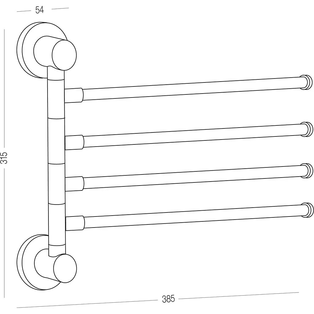 Тримач для рушників MVM BP-28, білий з сірим (BP-28 WHITE/GRAY) - фото 12
