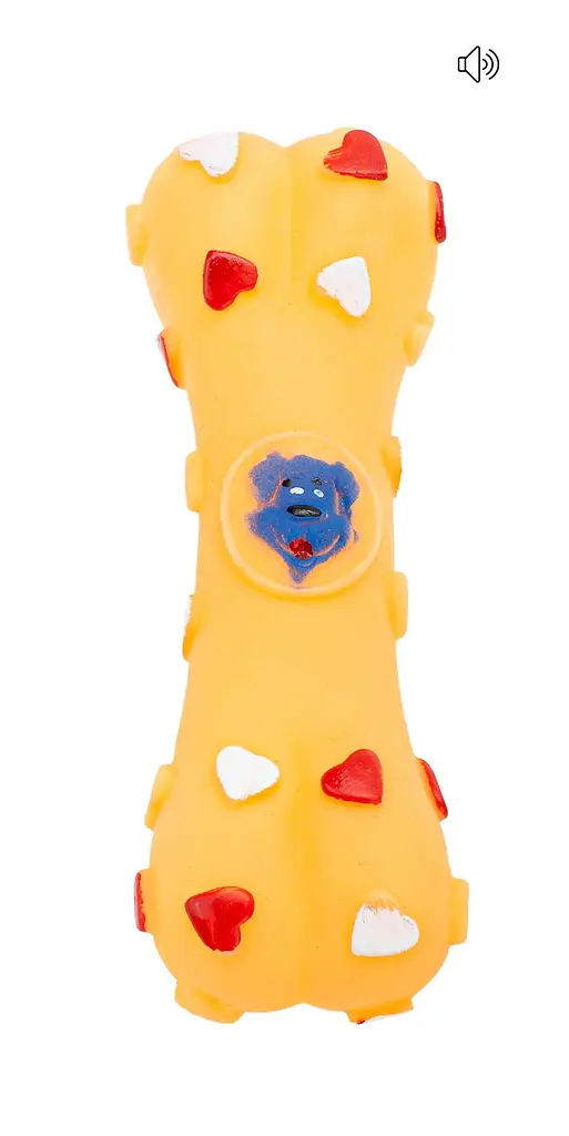 Іграшка для собак кістка Happet, жовто-гарячий, 15.5 см, (Z595) - фото 2