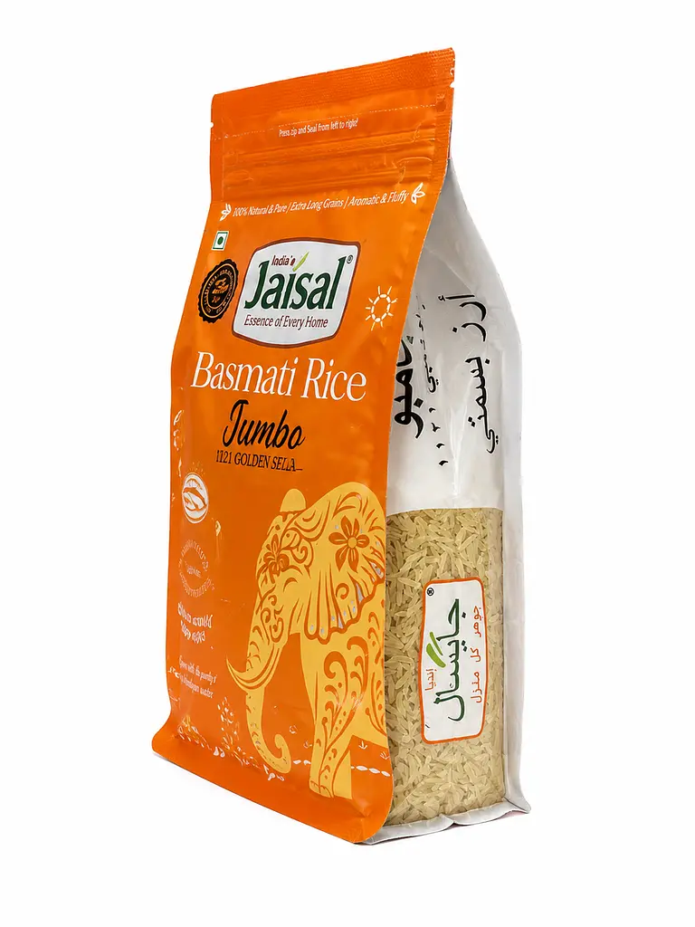 Рис басматі Jumbo 1121 Golden Sella - повністю обрушений, 1 кг - фото 3