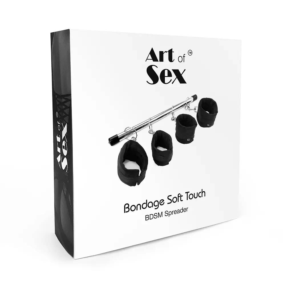 Колодка-розпірка для рук та ніг Art of Sex - Bondage Soft Touch BDSM Spreader, колір чорний Art of Sex SO7523 94917 - фото 2