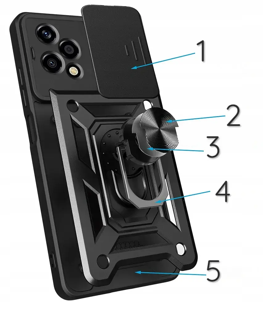 Панель BeCover Military для Honor 200 Lite Black (713044) - фото 3