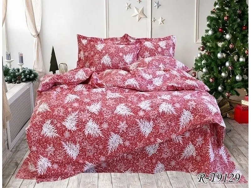 Комплект постільної білизни (R-T9129) Євро TAG tekstil pbe0036894 - фото 2
