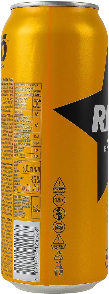 Напій слабоалкогольний енергетичний Revo Mango 8.5% 0.5 л з/б - фото 3