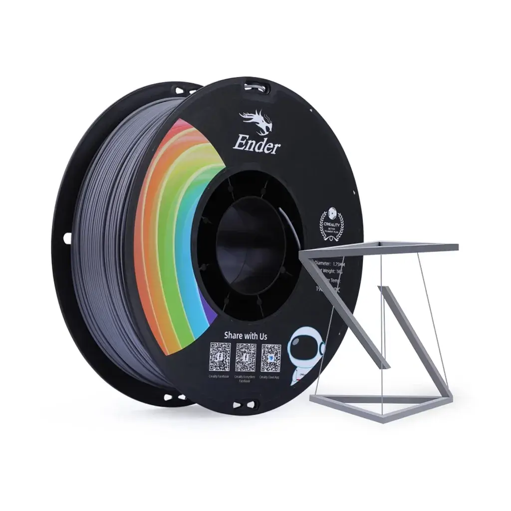 Пластик для 3D-принтера Creality PLA+ 1кг, 1.75мм, gray (3301010308) - фото 5
