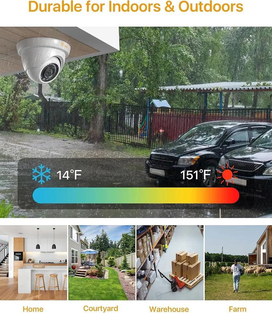 Вулична камера відеоспостереження Anlapus 1080P IP66 з нічним баченням - фото 8