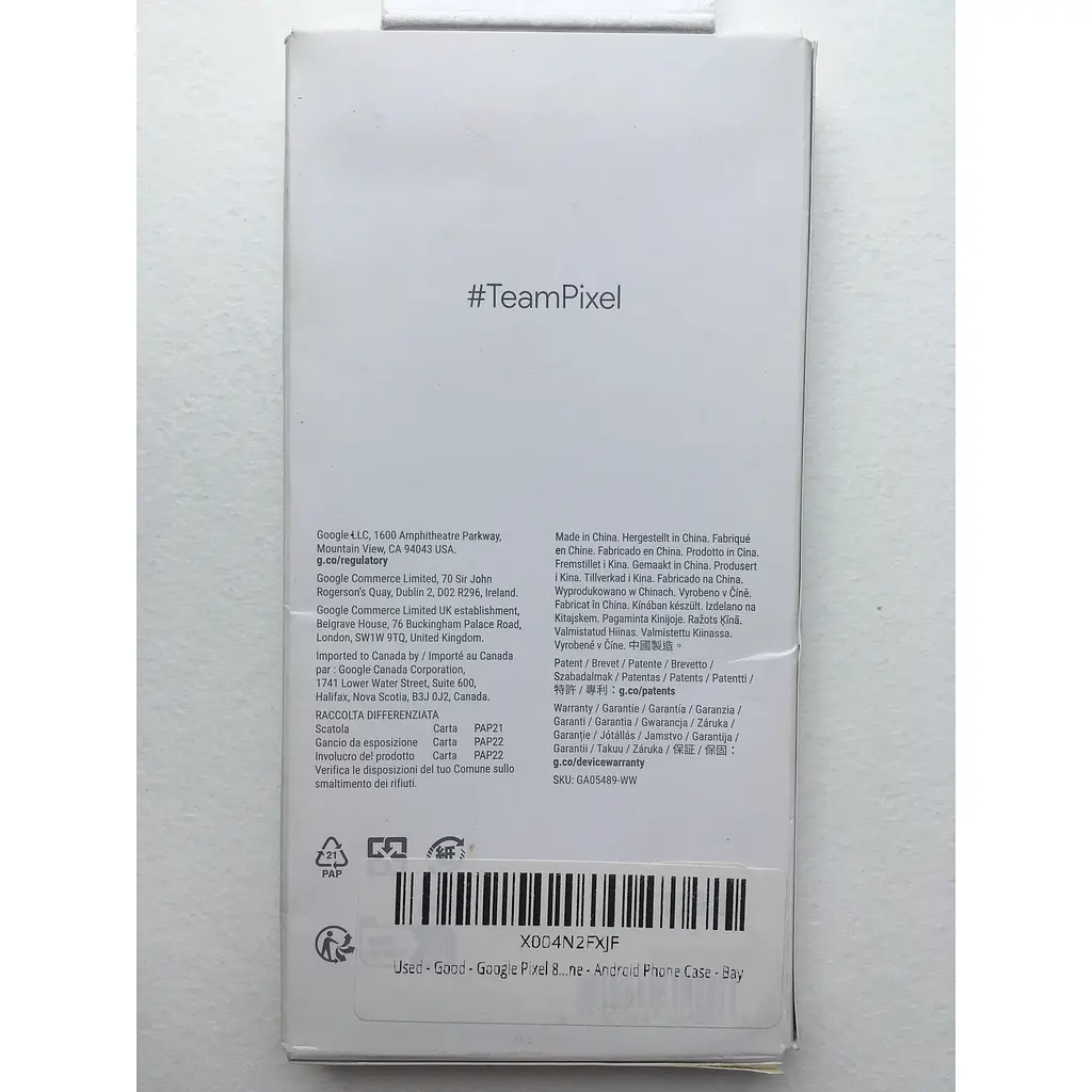 Оригінальний силіконовий протиударний чохол Silicone Case для Google Pixel 8a Bay (GA05489) - фото 5