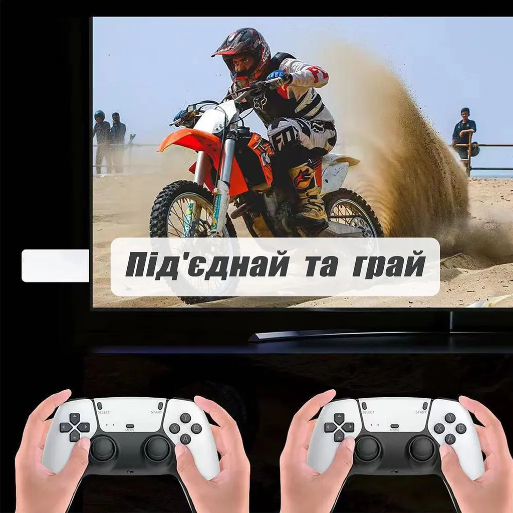 HDMI Приставка Ігрова до Телевізору Game Stick M15 Plus 4K 64Gb Міні Ігрова Консоль для ТБ Портативна приставка для Ігор Гейм Стик - фото 4
