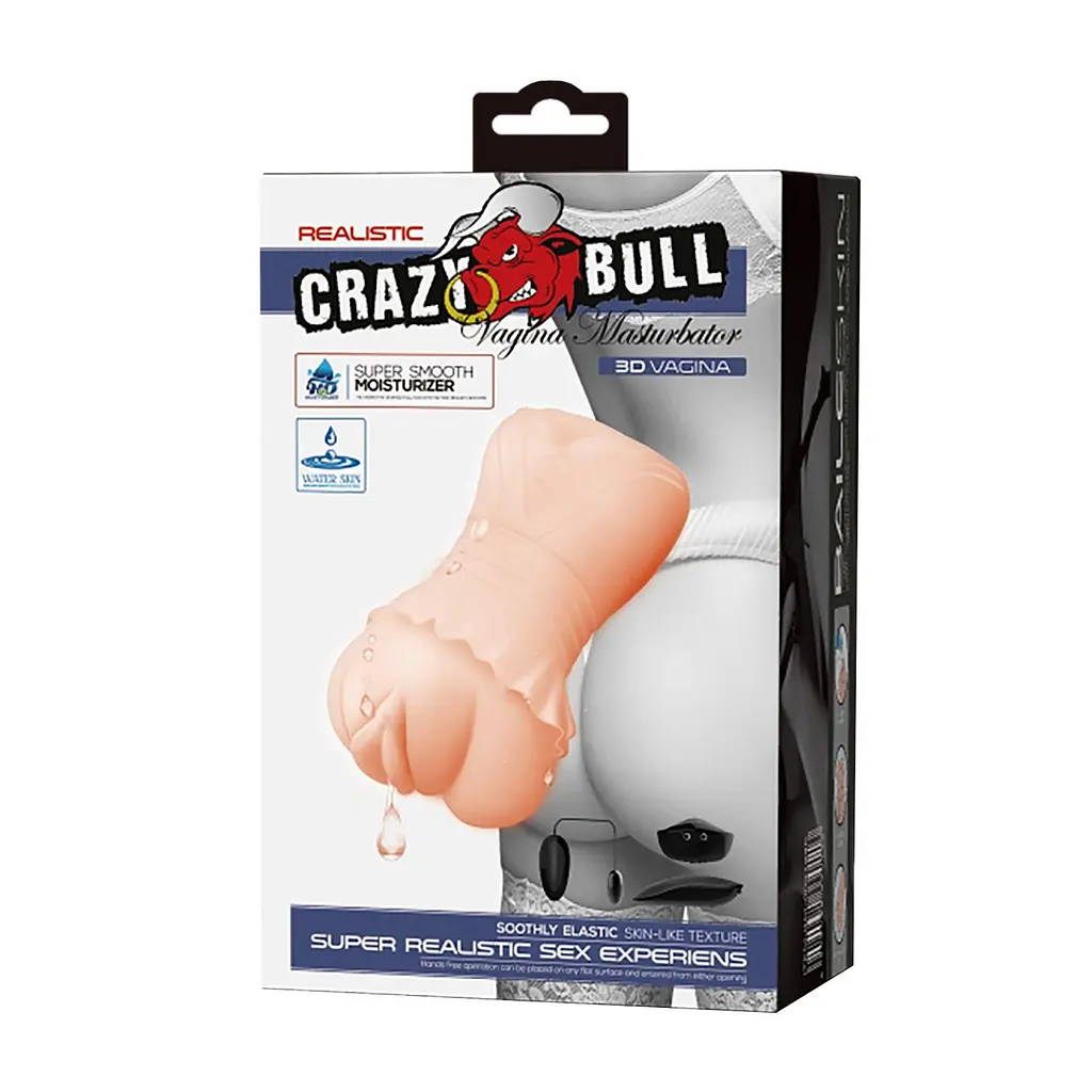 Реалістичний мастурбатор Crazy Bull Realistic Vagina (тілесний) - фото 12