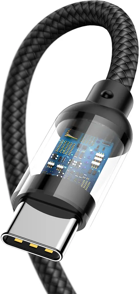 Кабель Baseus U-shaped portable data cable Type-C+MicroUSB 2.4A 0.23m black (CAMUTC-01) - фото 3
