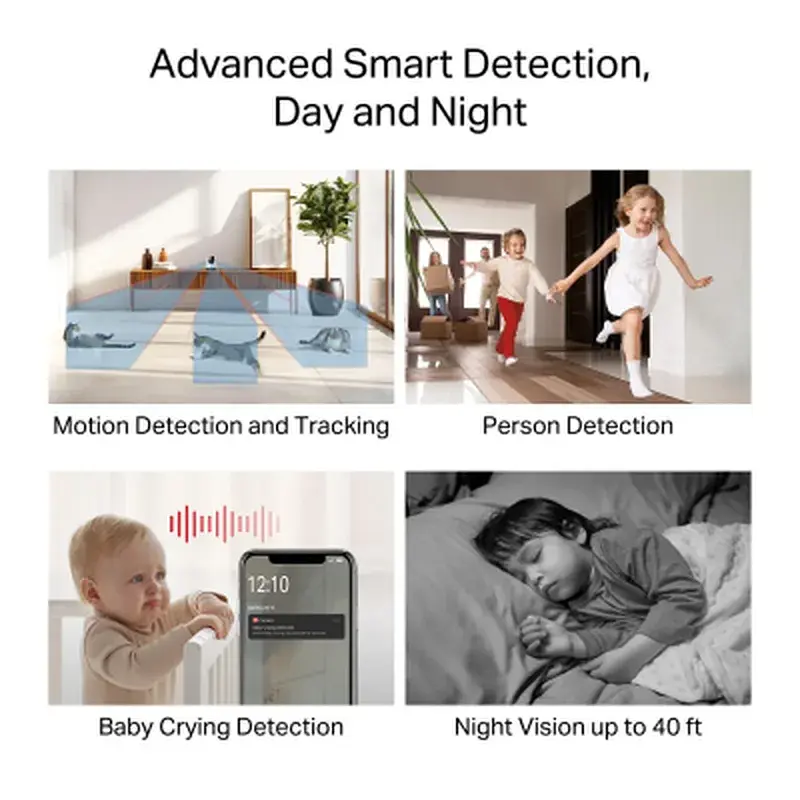 Камера відеоспостереження Mercusys IP-Камера MERCUSYS MC200 FHD N300 microSD motion detection (MC200) - фото 6