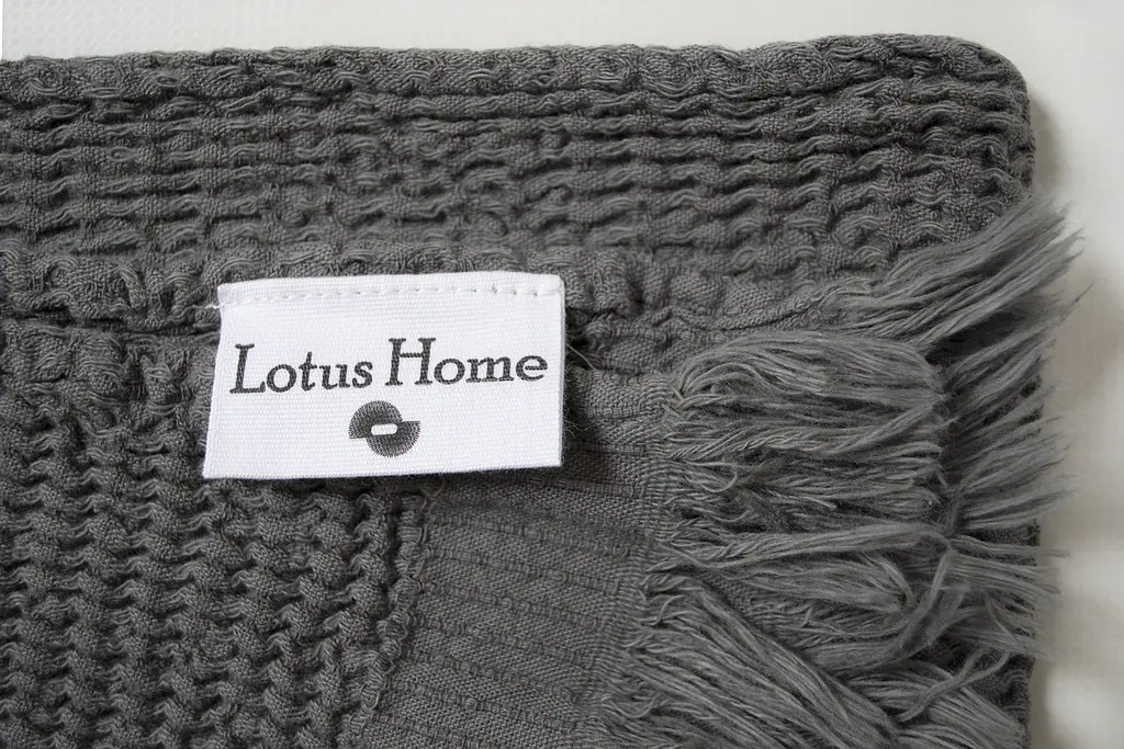 Рушник Lotus Home - Rius antrasit антрацит 90x170 - фото 3