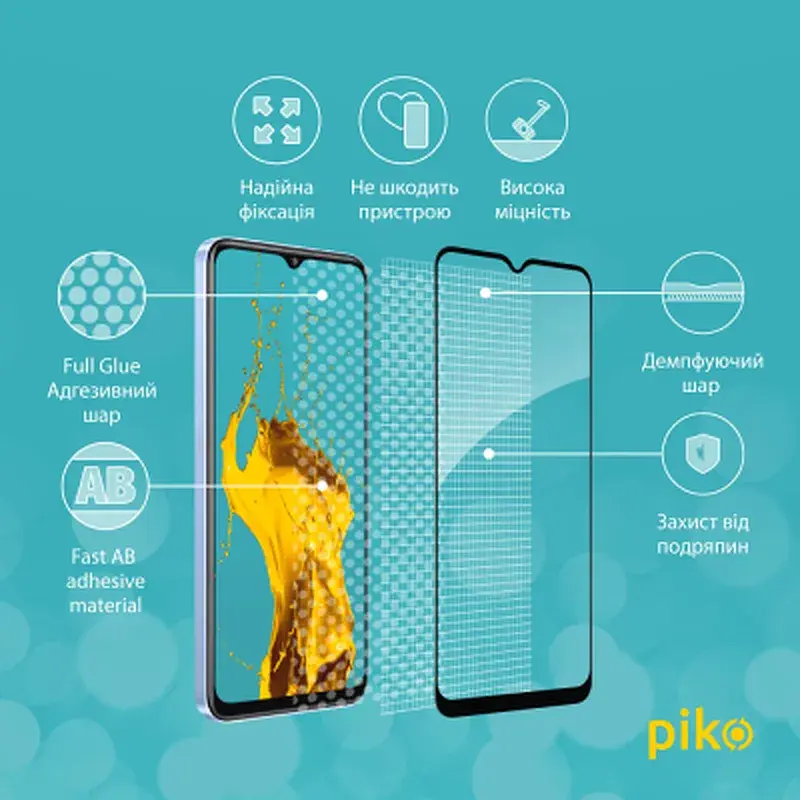 Скло захисне Piko Full Glue Realme V20 Black (1283126559457) - фото 3