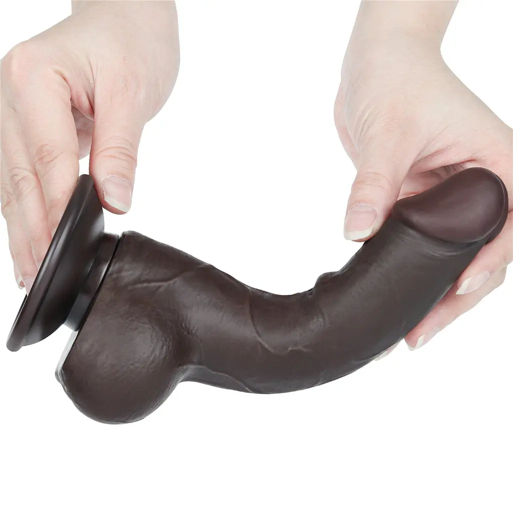 Фаллоимитатор Lovetoy Sliding-Skin Dual Layer Dong 7.5apos;apos; 19.5 см (черный) - фото 5