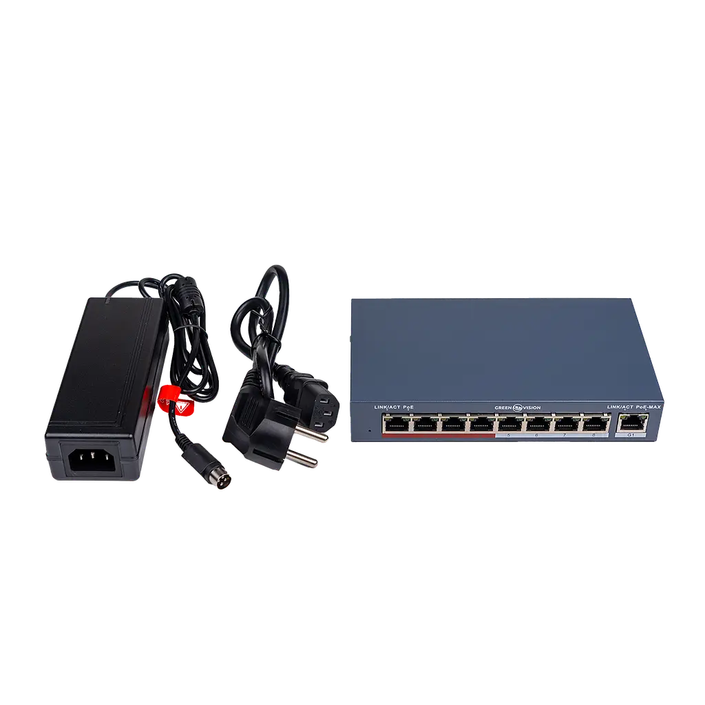 Комутатор мережевий POE GV-018-AI-8+1PG - фото 4