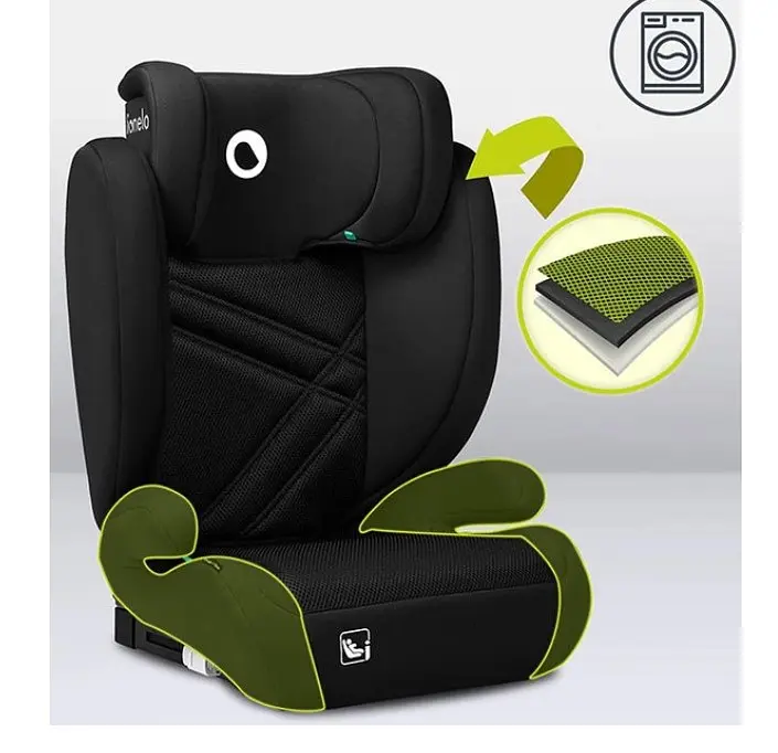 Автокрісло Lionelo Hugo I-Size Black Carbon, 15-36 кг, чорне (LO-HUGO I-SIZE BLACK CARBON) - фото 8