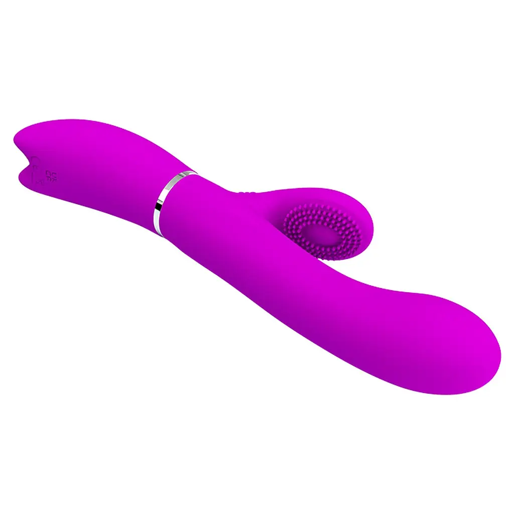 Вібратор-кролик Pretty Love Clitoris Vibrator 20.8 см фіолетовий - фото 5