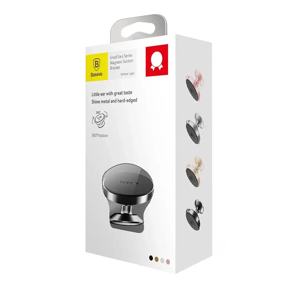 Автомобільний тримач холдер Baseus Small Ears Series Magnetic Bracket SUER-B0S Silver - фото 6